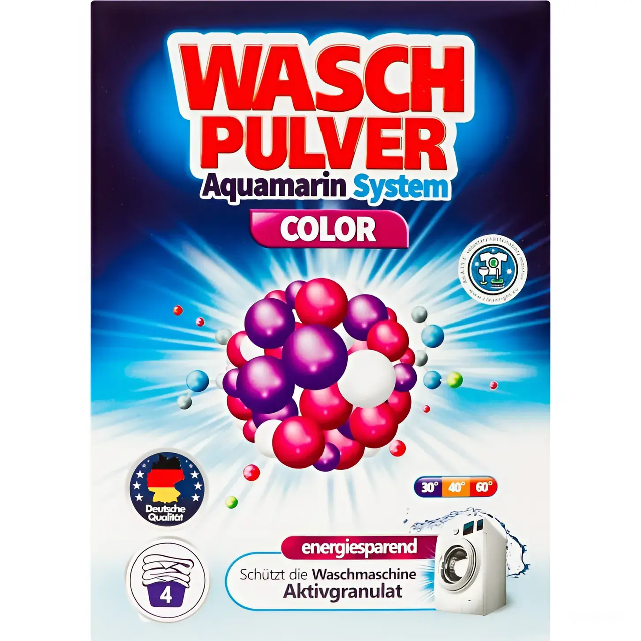 Пральний порошок Wasch Pulver Color без фосфатів 340 г (47072)