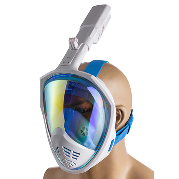 Маска полнолицевая L-XL зеркалка Синий (M2068/LG11)