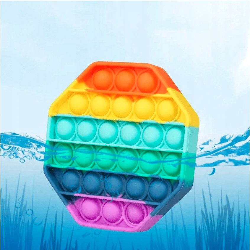 Игрушка антистресс Sibelly Pop It Rainbow Octagon - фото 2