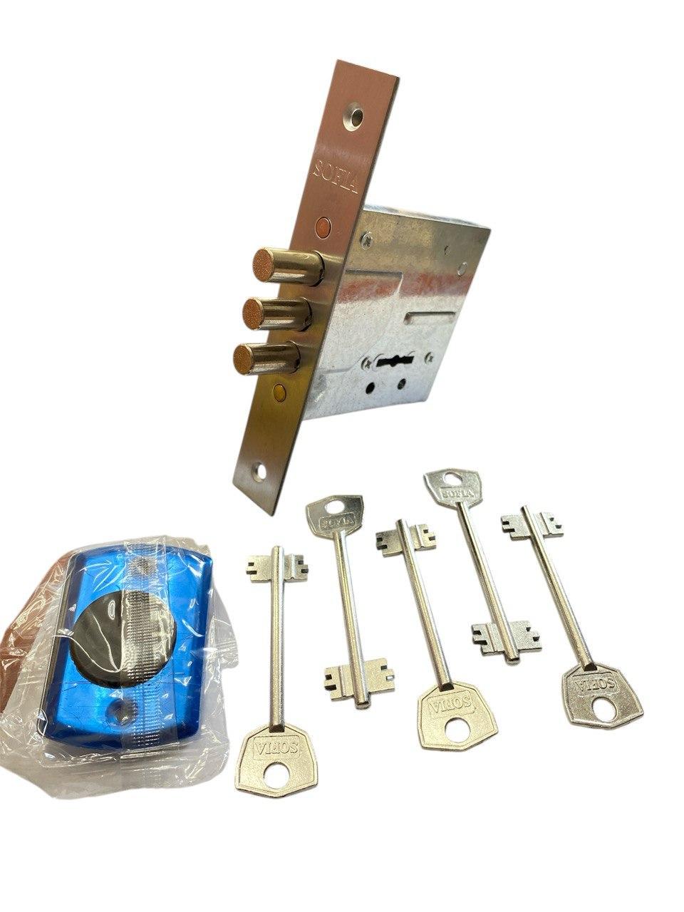 Замок врезной Sofia 10-37 1082 5 ключей - фото 2 Замок врезной Sofia 10-37 1082 5 ключей - фото 2