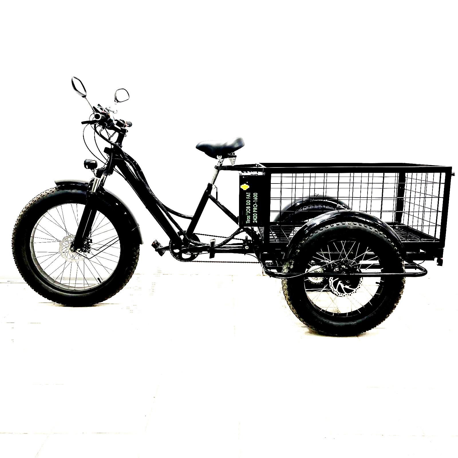 Електровелосипед триколісний Tiras Job DD FAT 2420 PRO-1600 48V64Ah