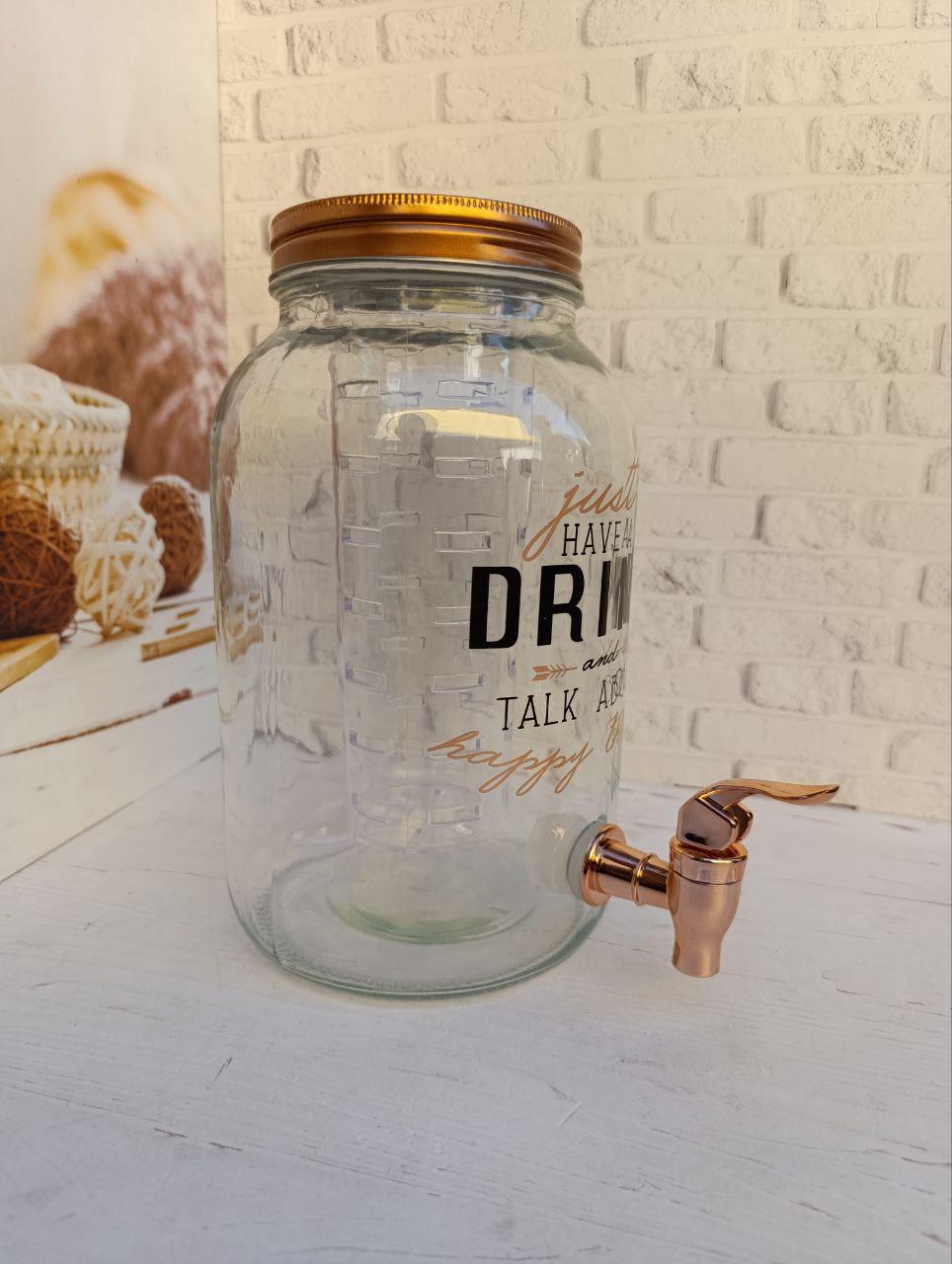 Лимонадник SNT 9037-03 скляний 3,6 л Прозорий (9037-03) - фото 2 Лимонадник SNT 9037-03 скляний 3,6 л Прозорий (9037-03) - фото 2