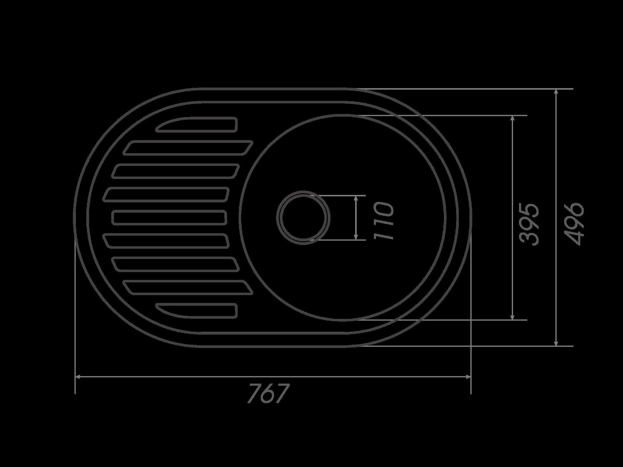 Мийка гранітна для кухні Platinum 7750 LIRA матова Гренадін - фото 7 Мийка гранітна для кухні Platinum 7750 LIRA матова Гренадін - фото 7