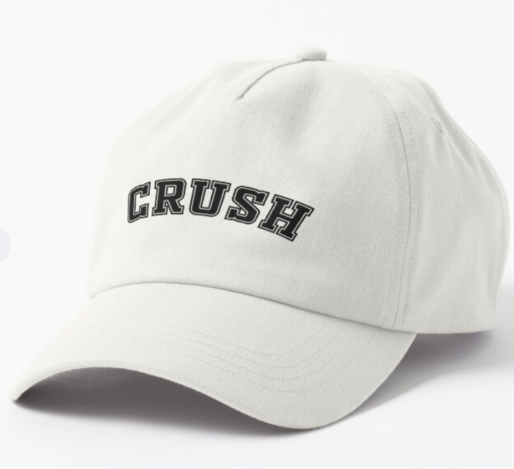 Кепка унисекс Malfini с принтом "Crush" Белый (ПН146К-2)