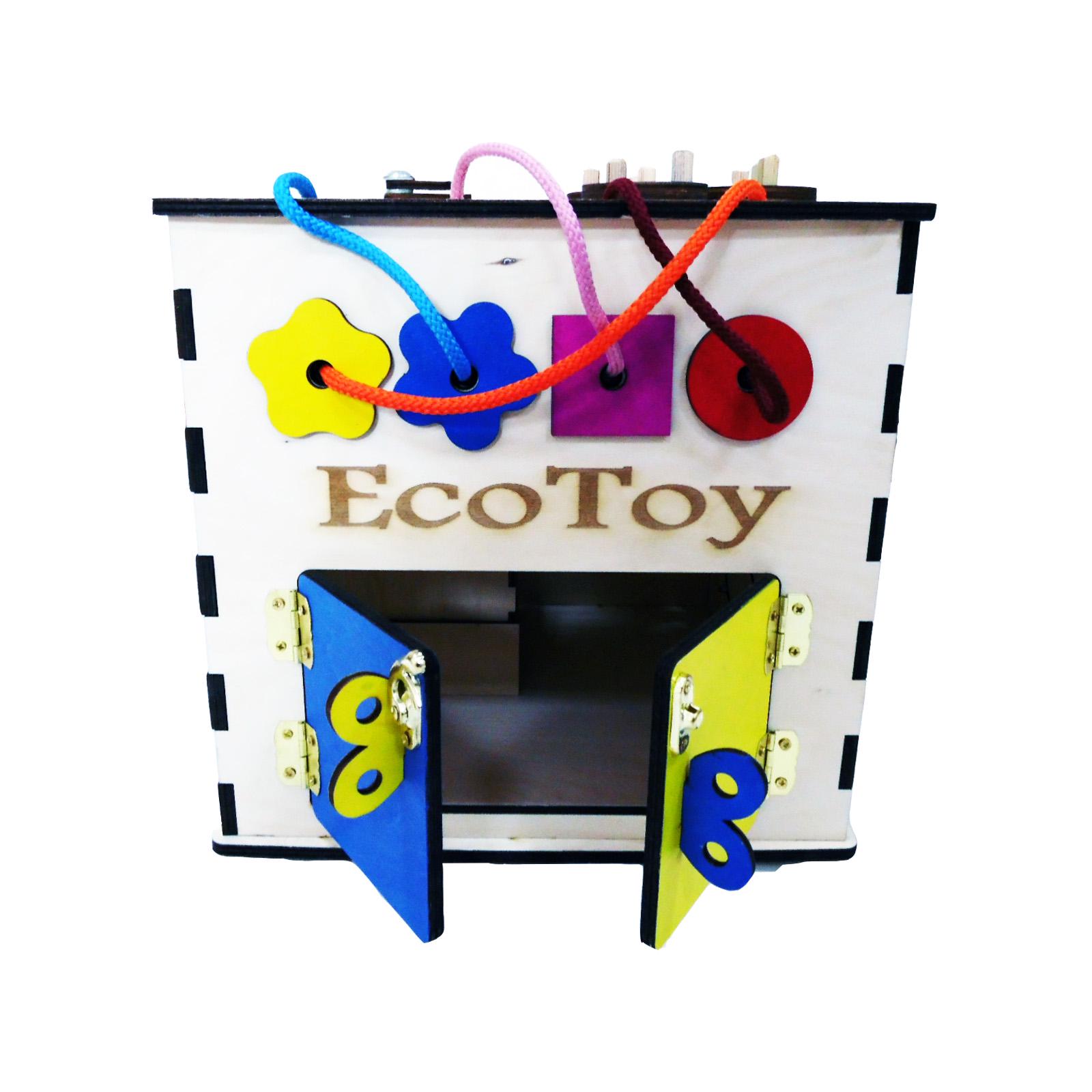 Развивающая игрушка Бизикуб ecoToy 25х25х25 см (111001) - фото 9