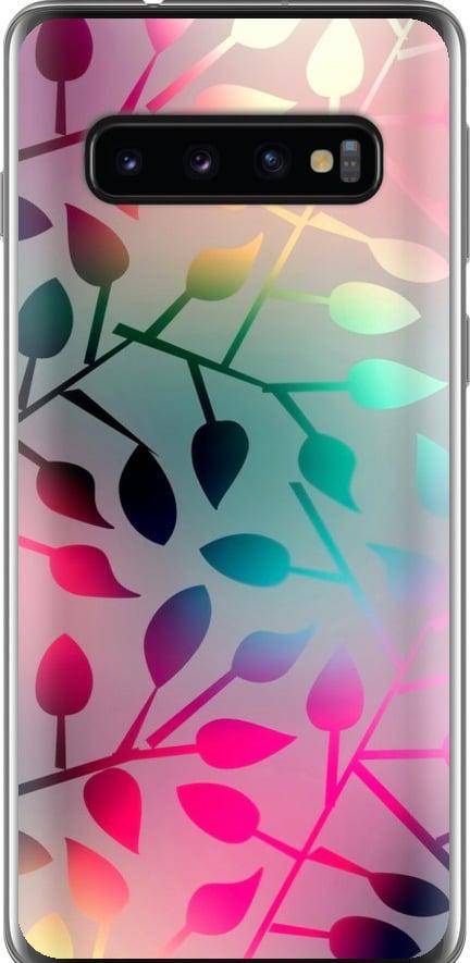 Чехол на Samsung Galaxy S10 Листья (2235t-1640-42517)