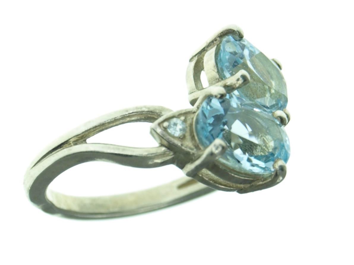 Каблучка зі срібла з топазом 15 (2101500180) - фото 3