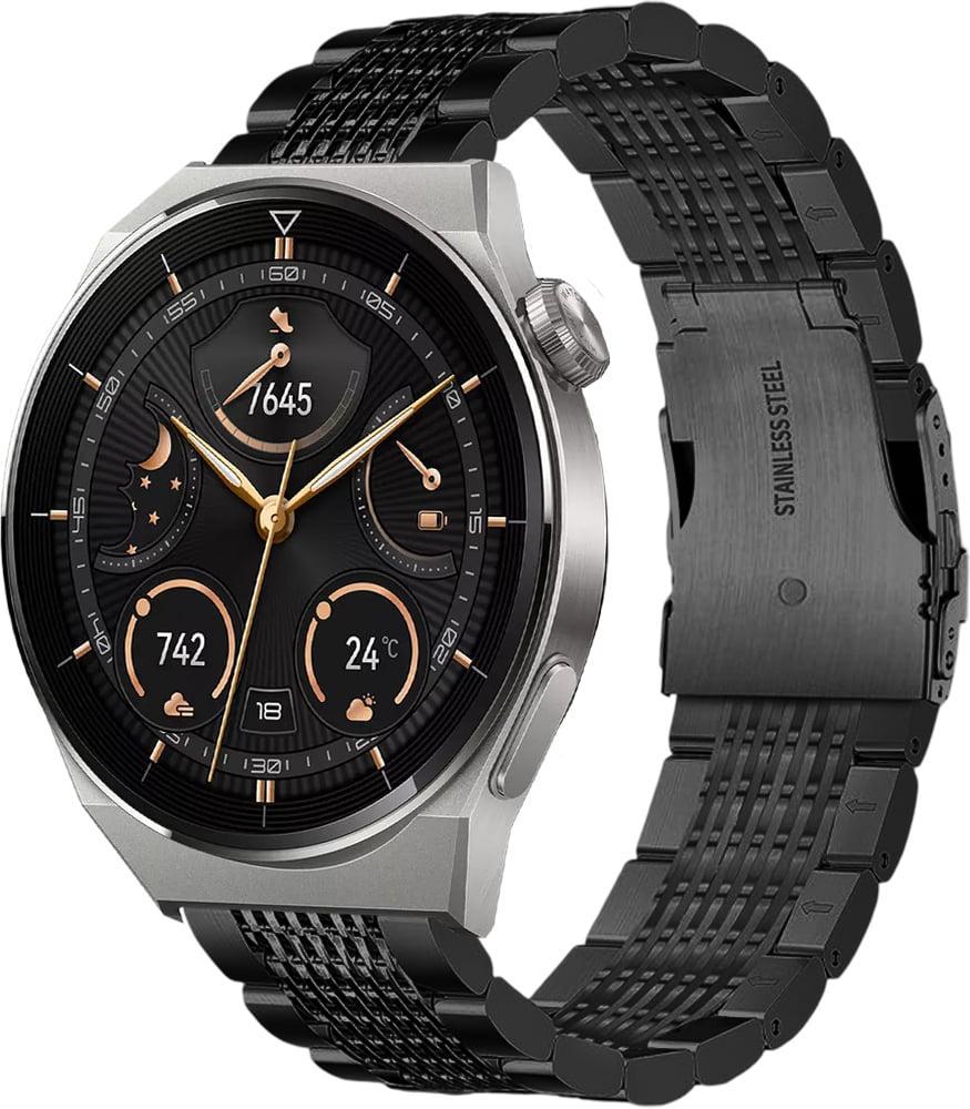 Ремінець металевий Gripix для Huawei Watch GT3 Pro 46 мм Black (42036-2B) Ремінець металевий Gripix для Huawei Watch GT3 Pro 46 мм Black (42036-2B)