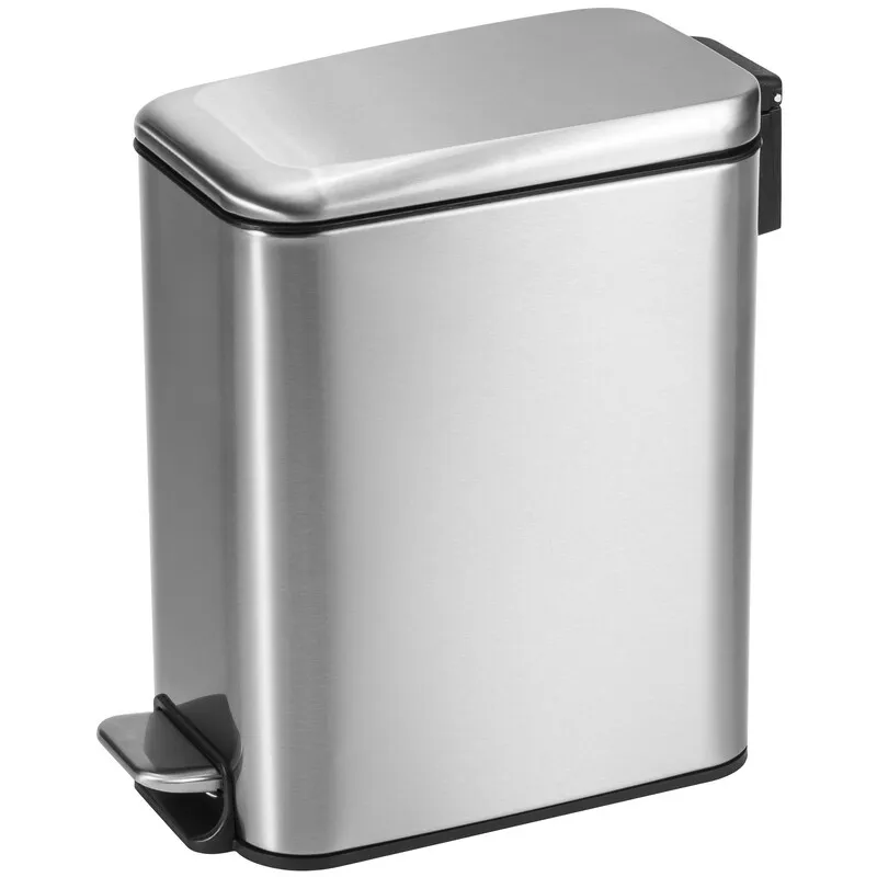 Мусорное ведро прямоугольное MIXXUS Diverse-TC0312 SS Color с плавным закрыванием 12 л Нержавеющая сталь
