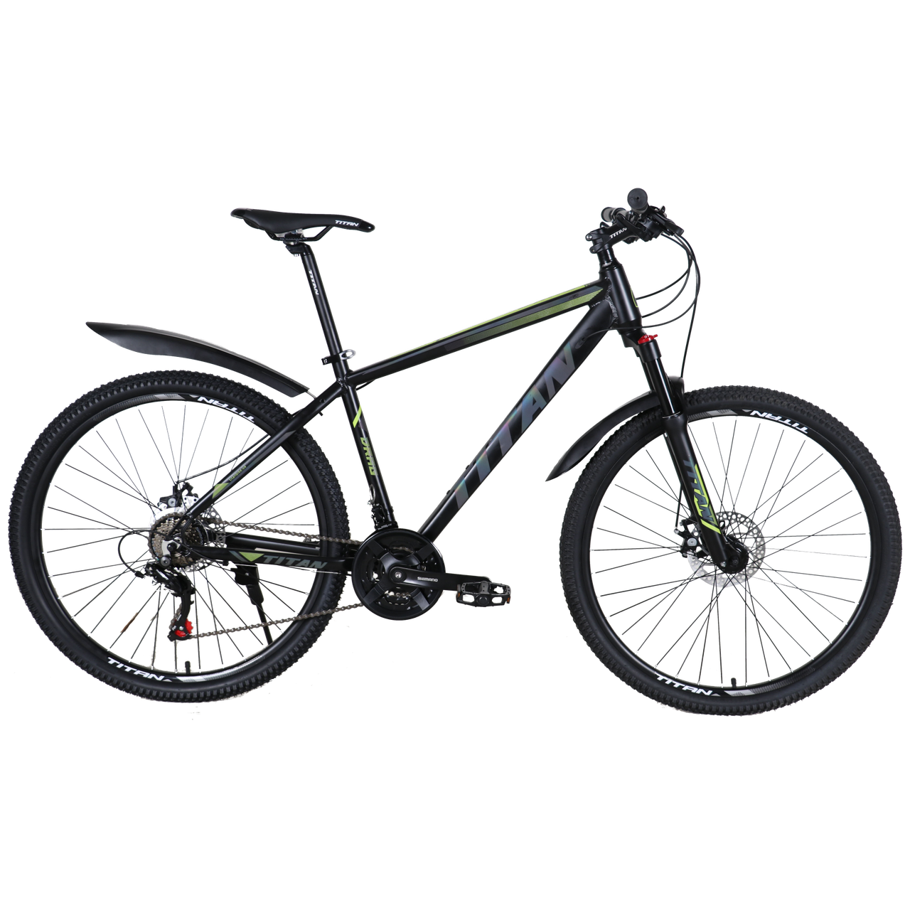 Велосипед дорожный Titan Drag от 175 см 2022 Shimano 27,5" 17,5" Серый/Бирюзовый