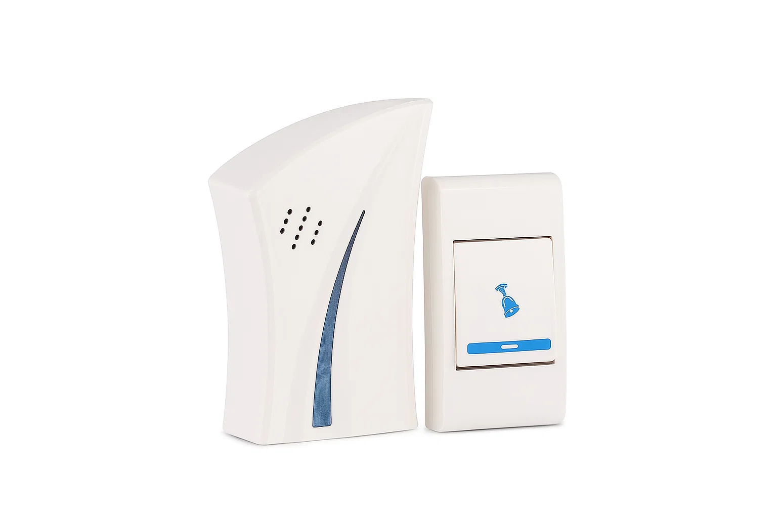 Звонок дверной беспроводной с кнопкой/защита от влаги/фигурный/32 мелодий до 150 м (30583810)