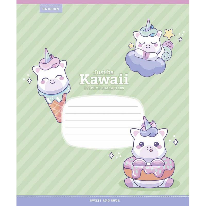 Тетрадь ученическая 012-3408K-5 Just be Kawaii в клетку 12 листов (2990395435)