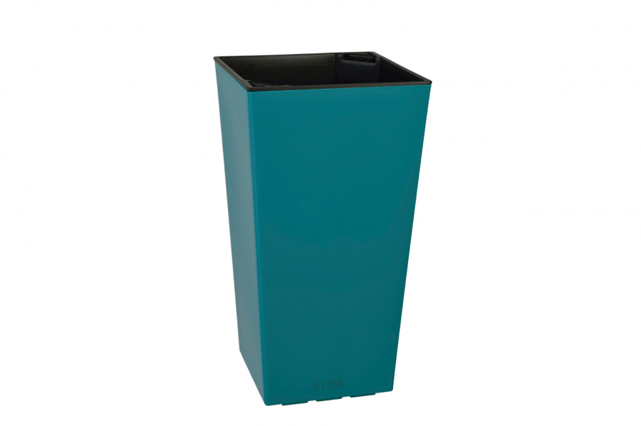 Кашпо Plastkon ELISE 30х30х58 см Бірюзовий матовий (A-010785)
