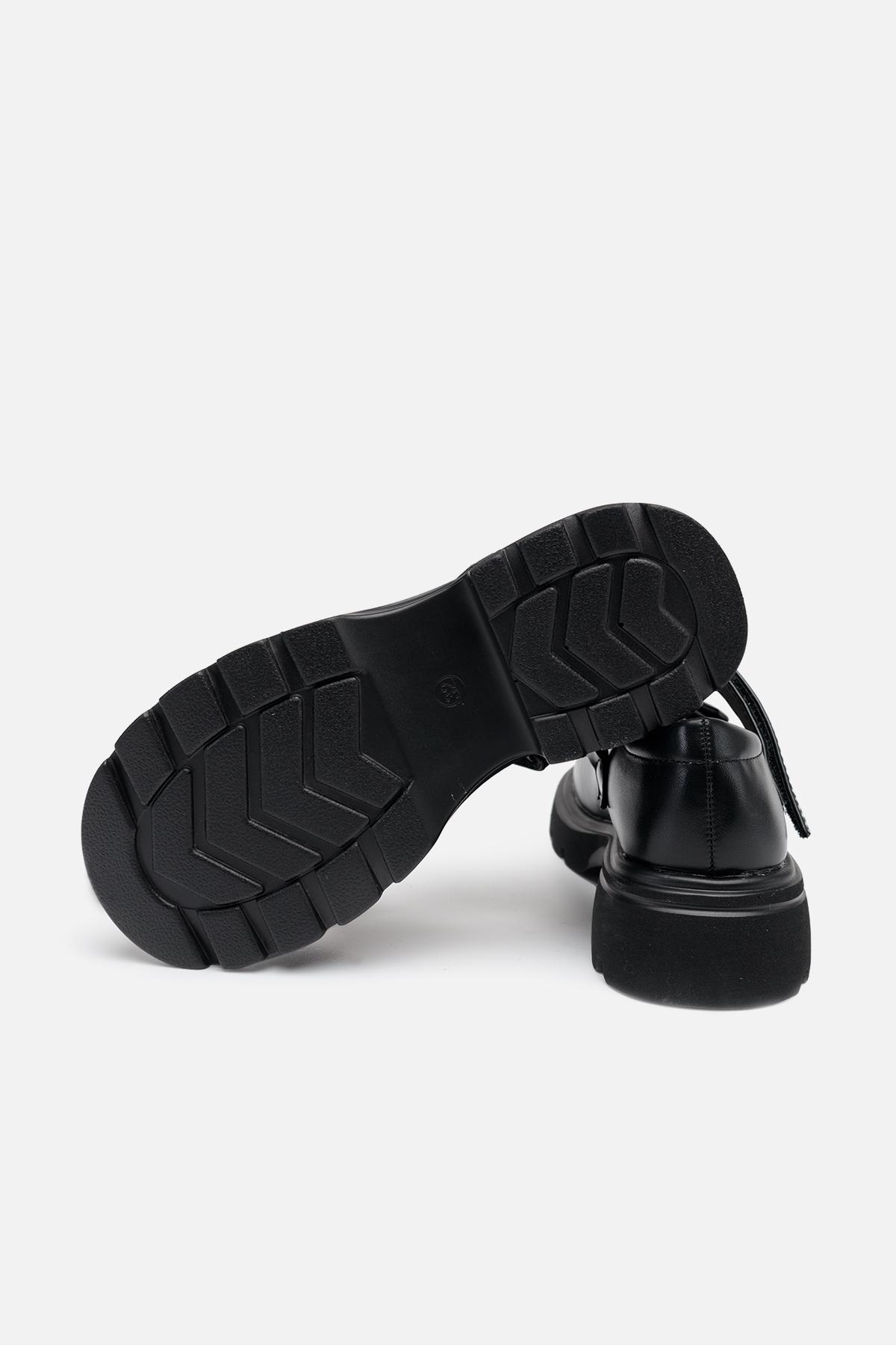 Туфлі на плоскій підошві для дівчинки р. 30 Чорний (SKT001006005) - фото 5