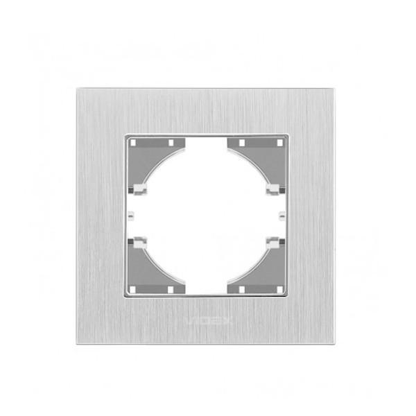 Рамка одномісна горизонтальна Videx Binera Сріблястий алюміній (00000013104)