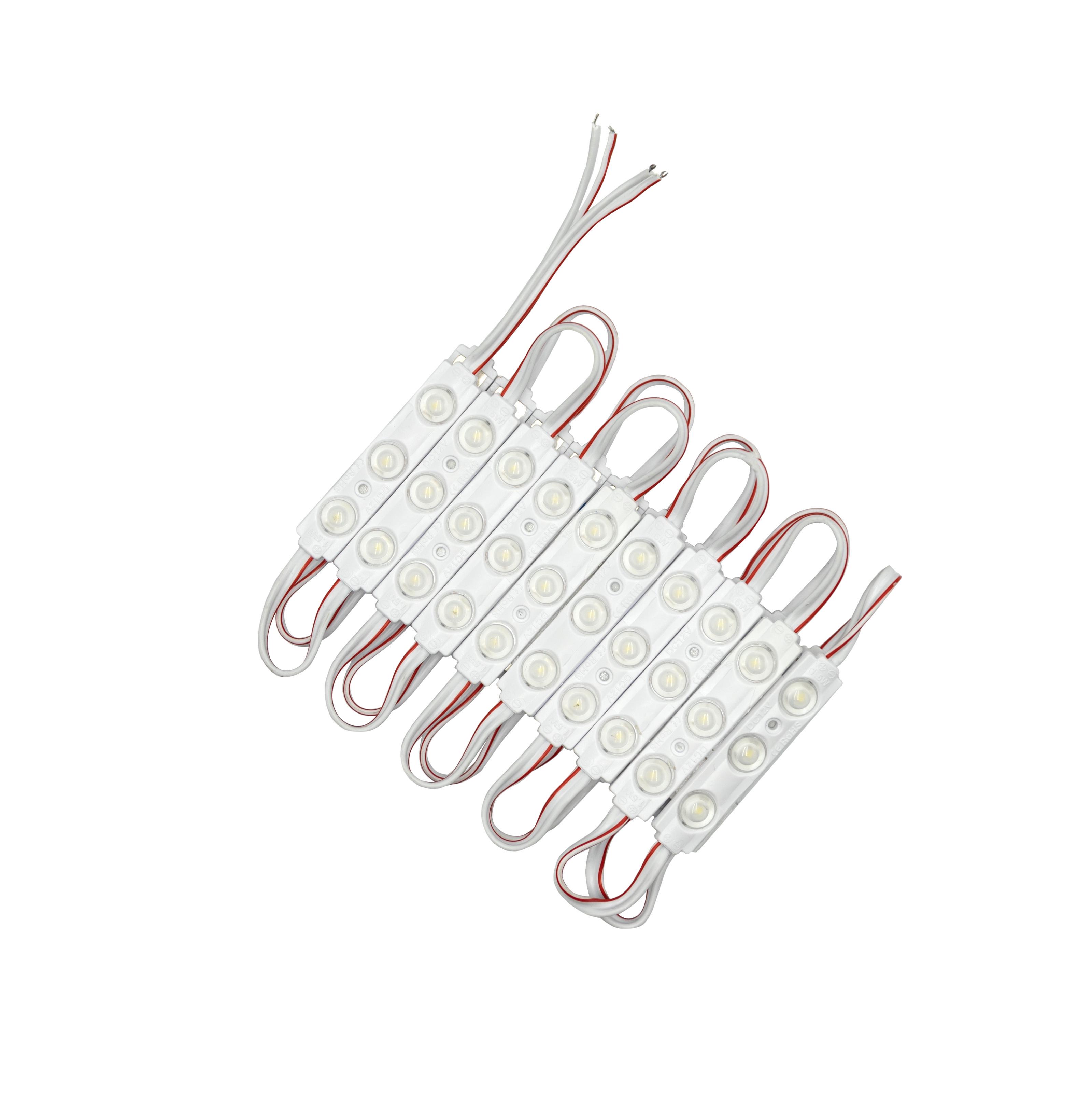 Світлодіодний модуль Prolum V1 SMD2835 3LED 12V 0.72W з лінзою Білий (321002)