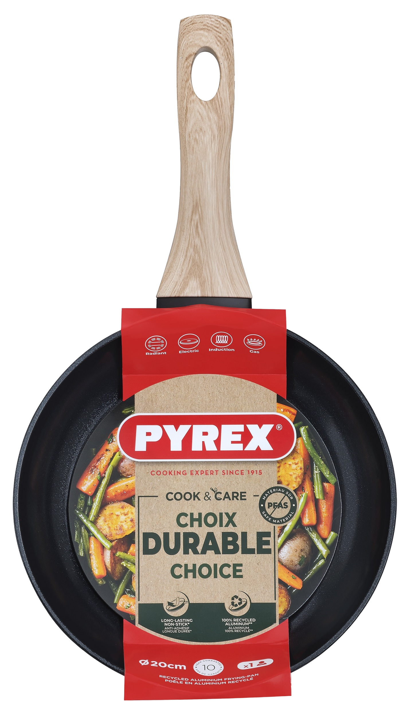 Сковорода PYREX CookCare 20 см (UG-CR20BF6/8046) - фото 3 Сковорода PYREX CookCare 20 см (UG-CR20BF6/8046) - фото 3