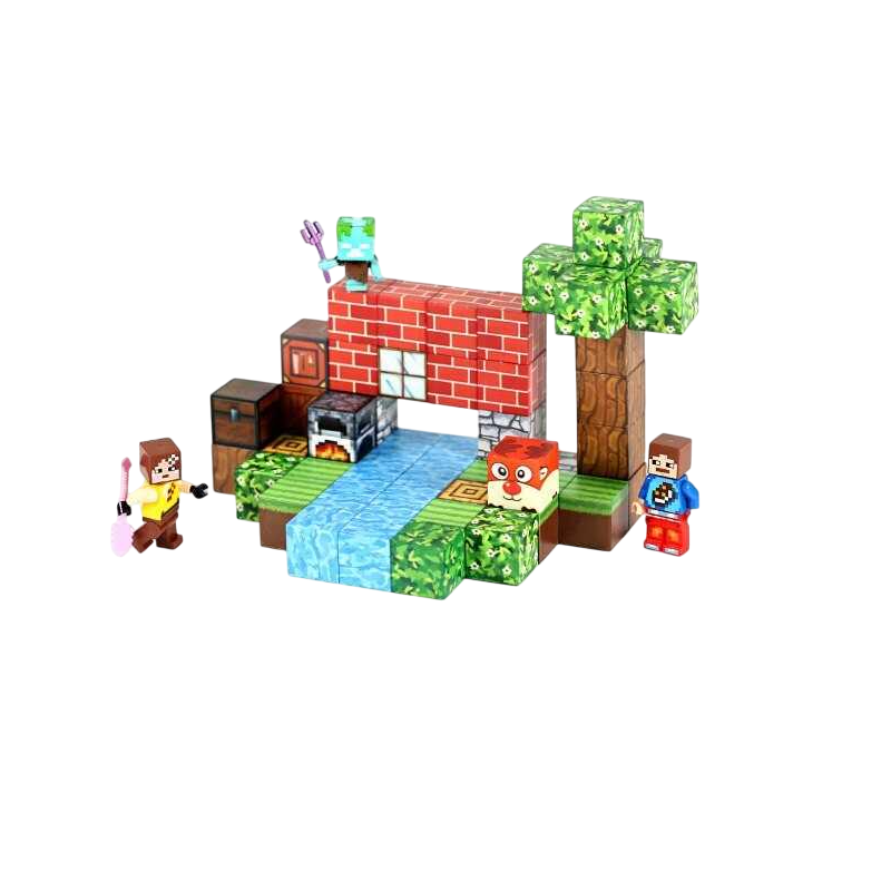 Конструктор магнітний Minecraft LZCK060 18x14x5 см 56 деталей (MTT-198612)
