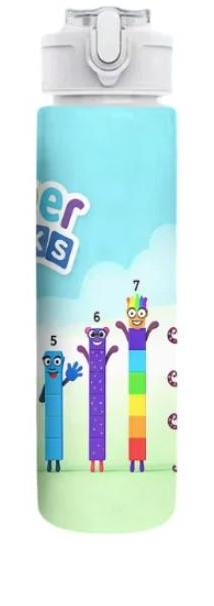 Дитяча пляшка для води з трубочкою Numberblocks 750 мл (35110130)