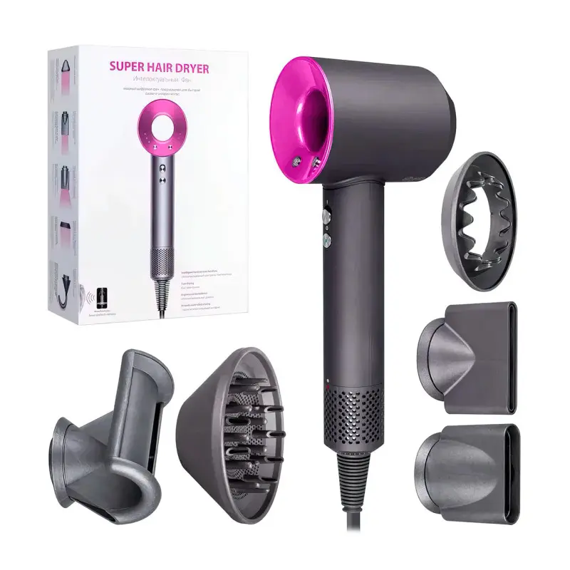 Фен с функцией быстрой сушки и насадкой концентратор Super Hair Dryer