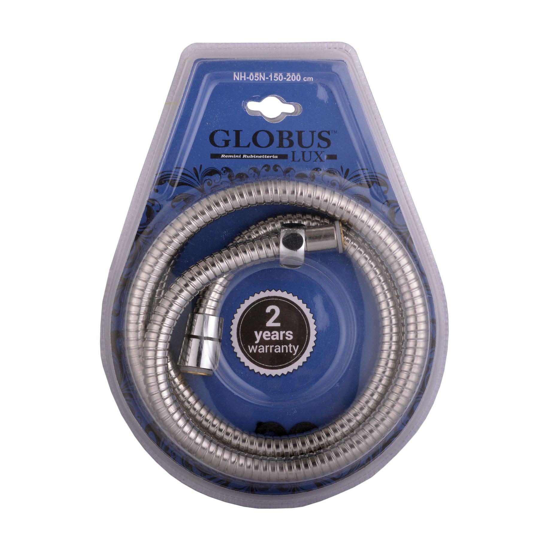 Шланг для душу в металевому обплетені Globus Lux NH-05N-150-200 000021932 2000 мм Хром (115015)