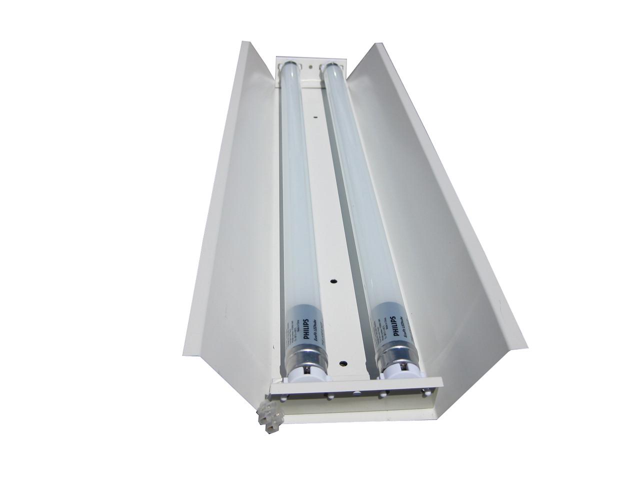 Лінійний світильник MSK ELECTRIC під дві лампи G13 125 см Білий (СПВ 02-1200)