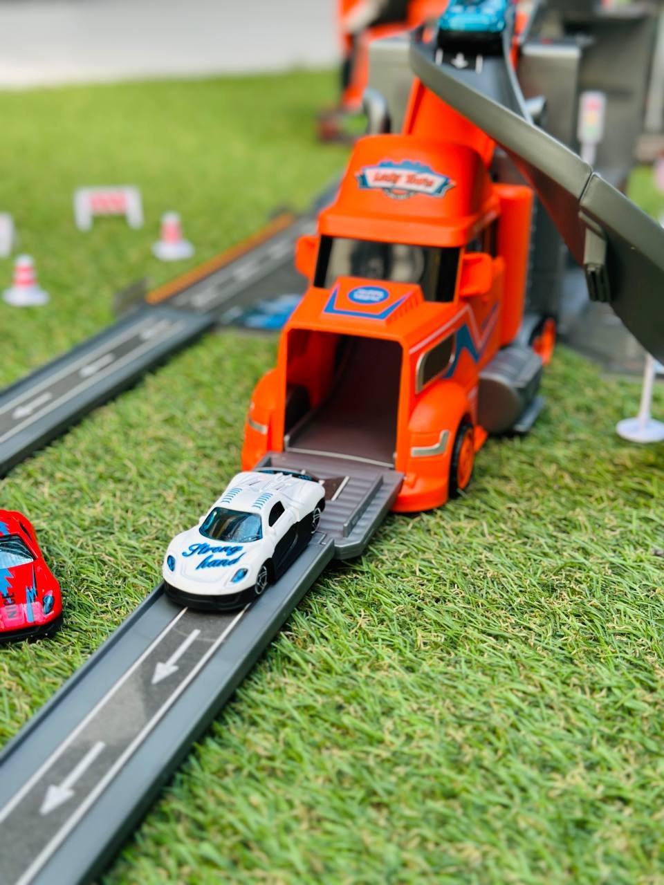 Автотрек-паркінг для машинок іграшковий Автовоз-трейлер із треком (2688229856) - фото 5 Автотрек-паркінг для машинок іграшковий Автовоз-трейлер із треком (2688229856) - фото 5