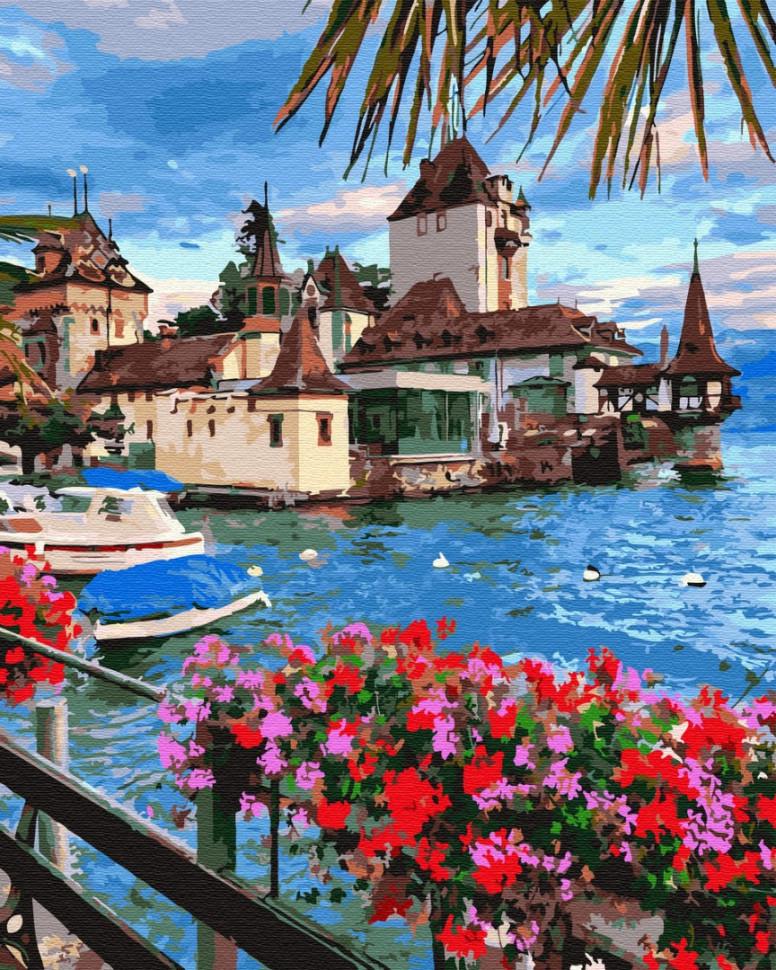 Картина по номерам Brushme "Городок в Швейцарии" (GX32303) Картина по номерам Brushme "Городок в Швейцарии" (GX32303)