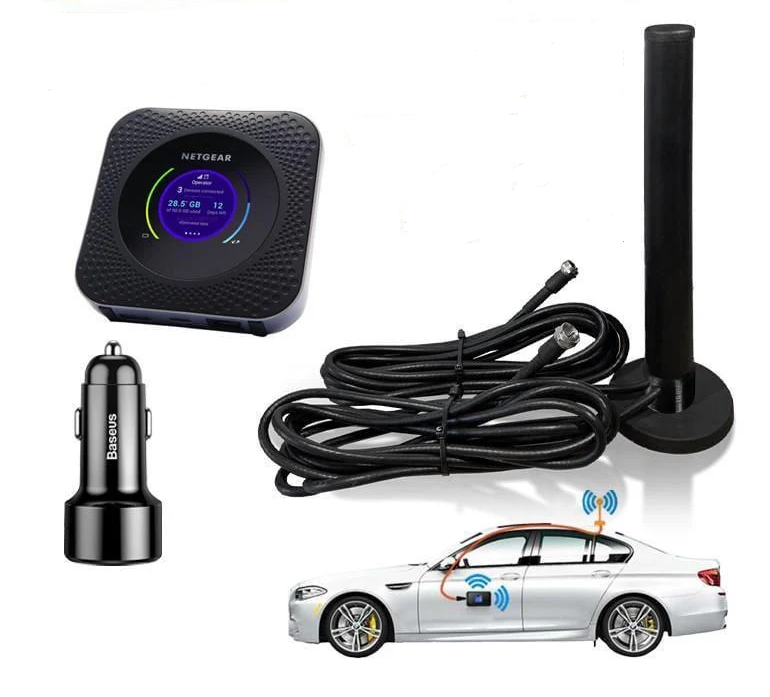 Автомобильный комплект 4G интернета с роутером NETGEAR Nighthawk M1 и антенна GERC 4000. 2x10 dBi MIMO (2331873401)