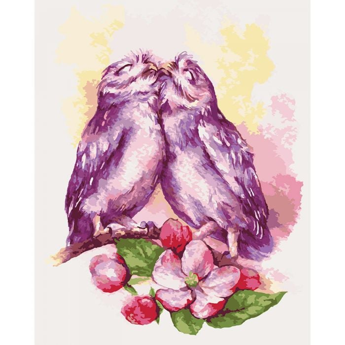 Картина по номерам Милые совушки 40х50 см (KHO4034)