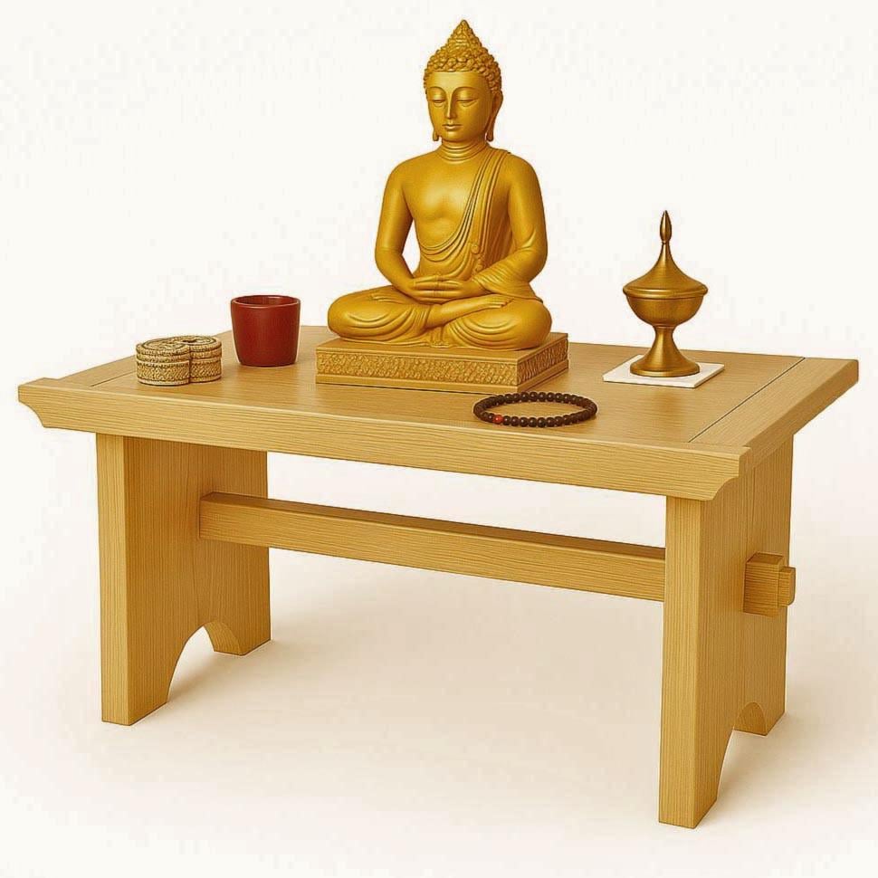 Алтарь для медитации из дерева Аржали Карри (ЛАТ-014803)