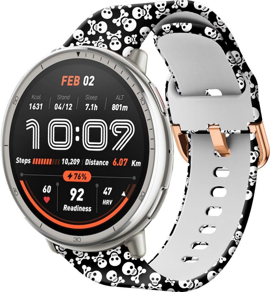 Ремешок Colorful для Amazfit Active 2 Round Skull Black (42121)