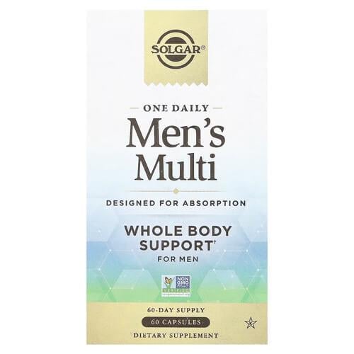 Витамины для мужчин Solgar One Daily Men's Multi 60 капс. (SOL-62016)