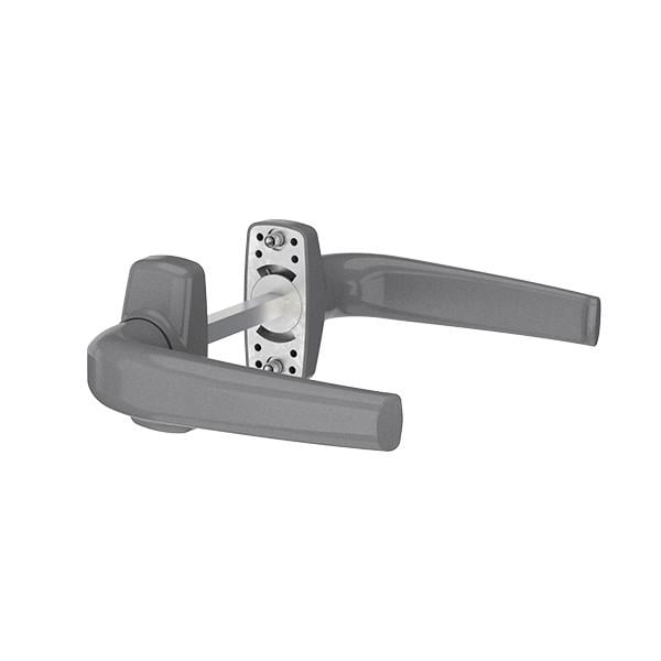 Ручка дверная MEDOS Merkury нажимная на розетке Титан (119.TITAN.00.00)