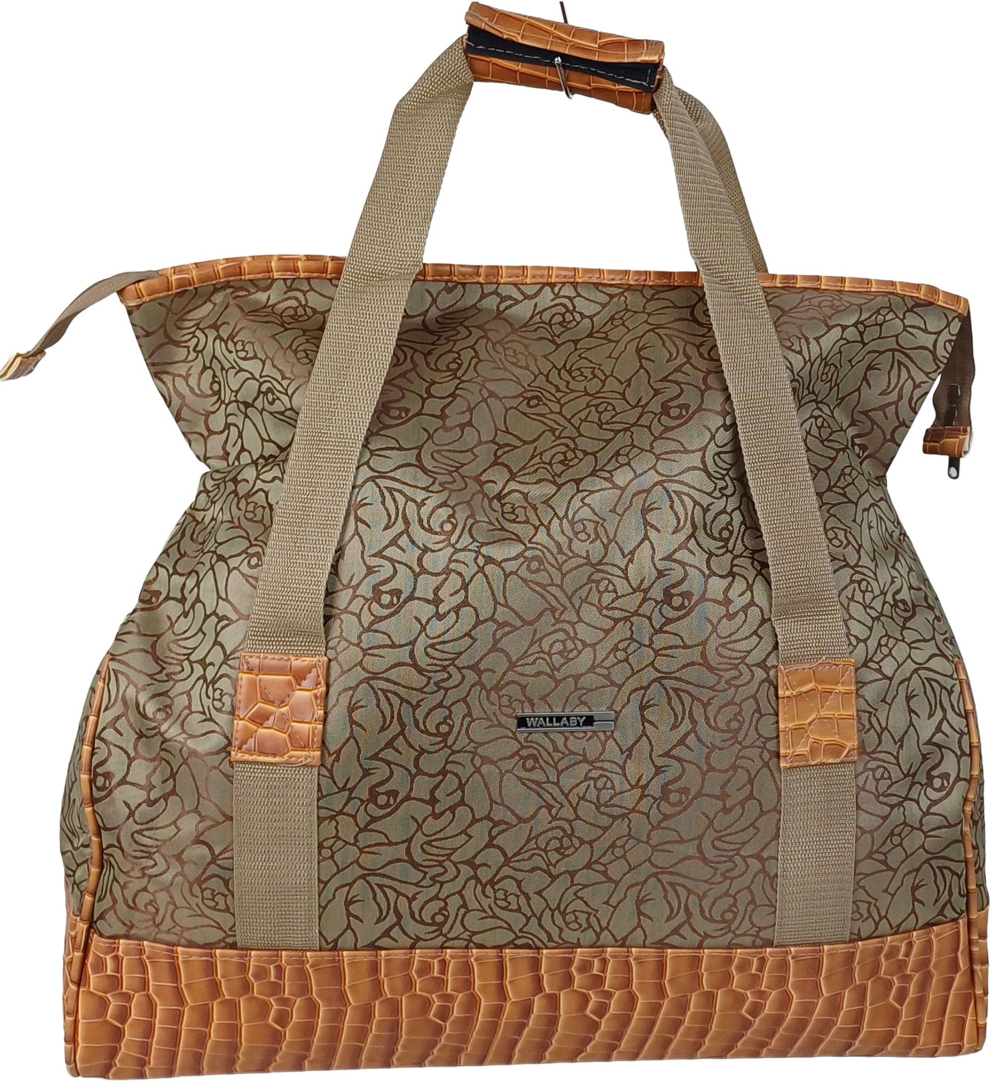 Сумка дорожня-саквояж Wallaby 25 л Бежевий (44751-2 beige flowers)