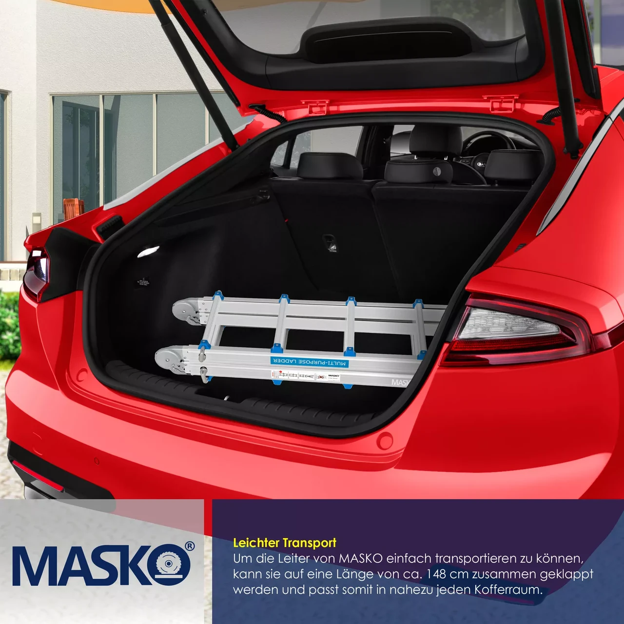 Стремянка телескопическая MASKO Серебряный (13277slb-bl) - фото 5 Стремянка телескопическая MASKO Серебряный (13277slb-bl) - фото 5