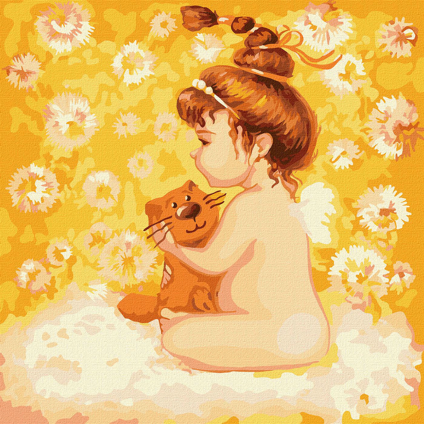 Набір для розпису по номерах Ideyka Малятко КНО2385 30x30 см (MTT-143970)