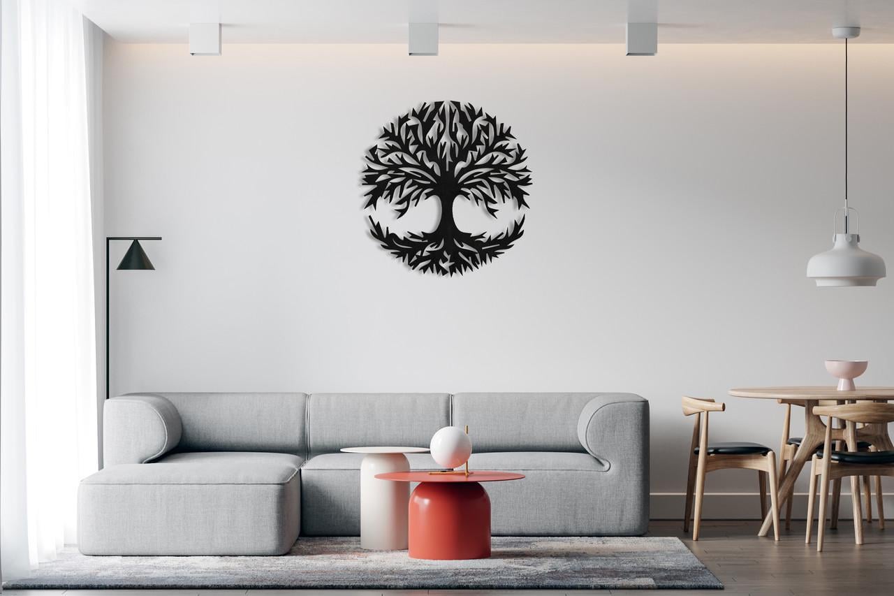 Декоративное панно на стену Upwood Decor Mandala Tree 11 60х60 см Black (1578015281)