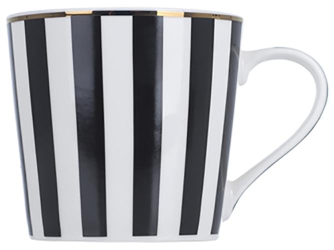 Чашка Limited Edition Geometry 405 мл Белый/Черный (MLM-B44-T1063)