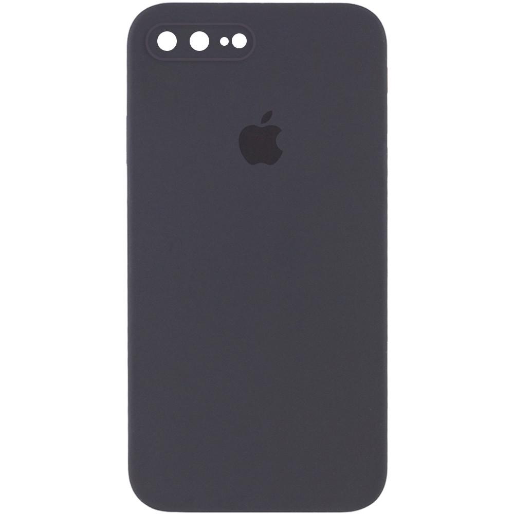 Протиударний чохол Silicone Case Square Full Camera Protective AA для Apple iPhone 7 plus/8 plus 5.5" Сірий/Dark Gray