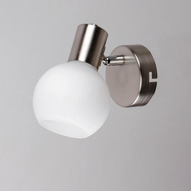 Настінний світильник S-18119/1 150х100х140 мм Сатин/Білий