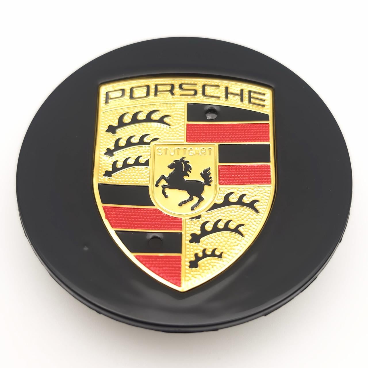 Ковпачок заглушка маточини колеса Porsche 76 мм Чорний (3008042830)