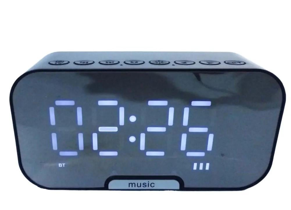 Портативная колонка Q5 9222 FM с часами Черный (c11c6ce8)