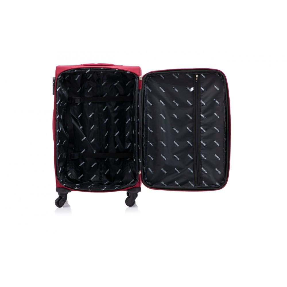 Валіза Bonro Tourist велика на 4 колесах Вишневий (10132802) - фото 19