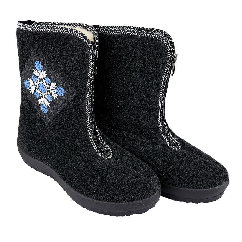 Бурки женские зимние высокие 8008 p. 39 25 см Черный