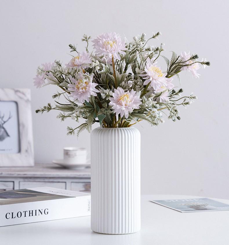 Ваза для квітів 14308 20х5 см Білий (4758819)