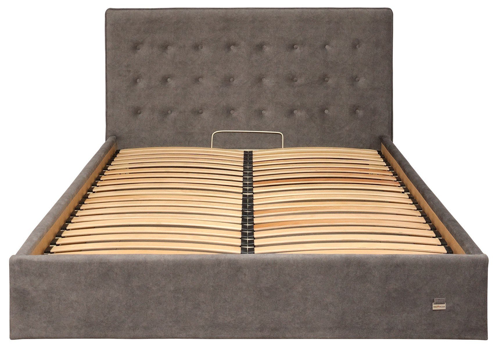 Ліжко двоспальне Nicole Standart Teddy 14 160х190 см Сірий