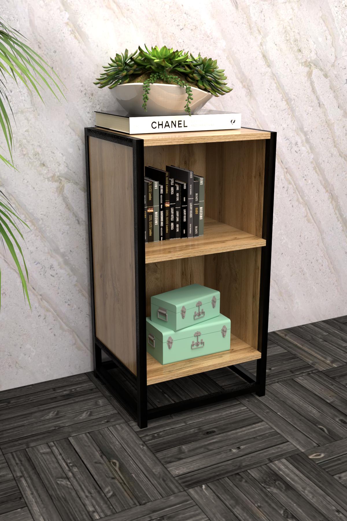 Тумба-стеллаж EcoLoft Виллананова DSP-1275-1 в стиле лофт Дуб Аппалачи (29871653) - фото 2 Тумба-стеллаж EcoLoft Виллананова DSP-1275-1 в стиле лофт Дуб Аппалачи (29871653) - фото 2