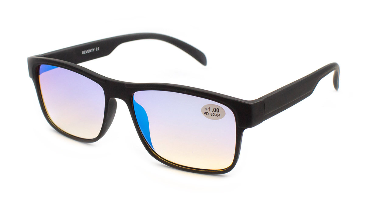 Очки водительские Seventy 25507-C2 диоптрийные зеркальное покрытие пластиковая оправа поляризационные антибликовые (40419-2)