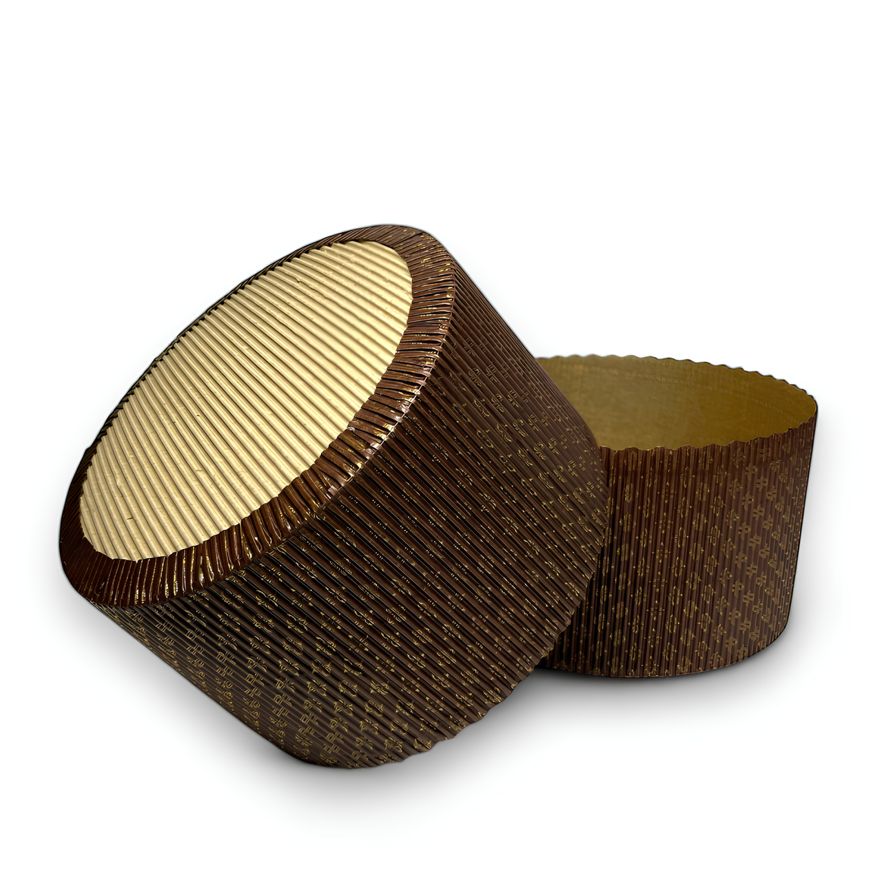 Форма для панетона Good Baking с перфорацией 10 шт. 178х110мм Темно-коричневый (PN011)